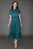 Dark Rose Casual Dresses Emerald