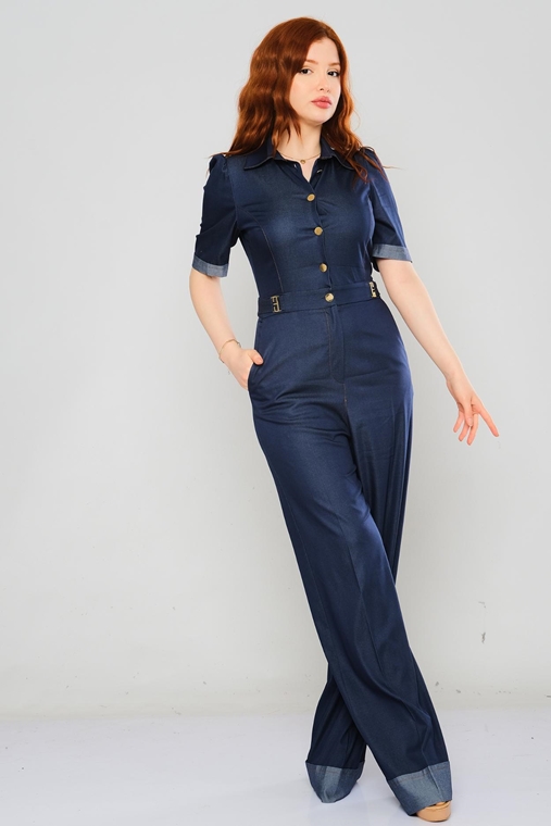 Explosion Casual Jumpsuits Navy