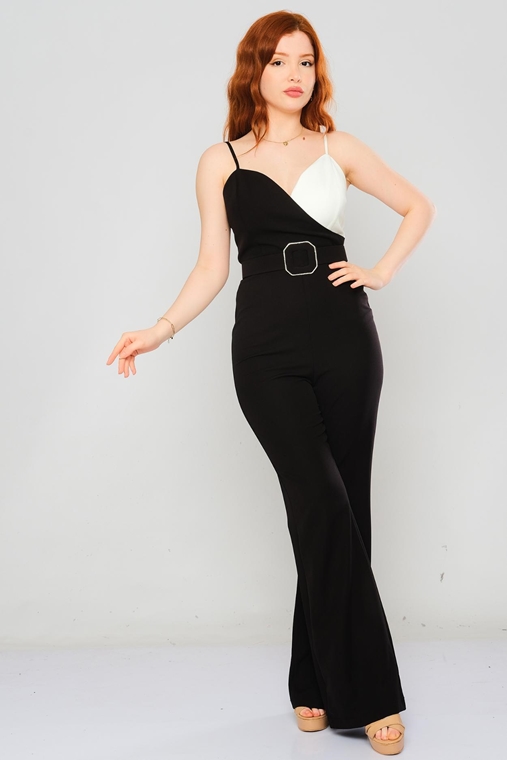 Rissing Star Casual Jumpsuits Black-White