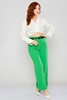 Explosion High Waist Casual Trousers أخضر