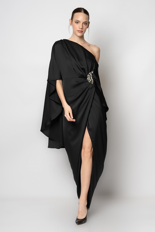 Rengin ночная одежда Вечерние платья черный порошок