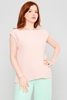 Explosion Short Sleeve Casual Blouses Blue Pink Fuchsia Pembe