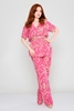 Rissing Star Casual Suits White Turquoise Fuchsia