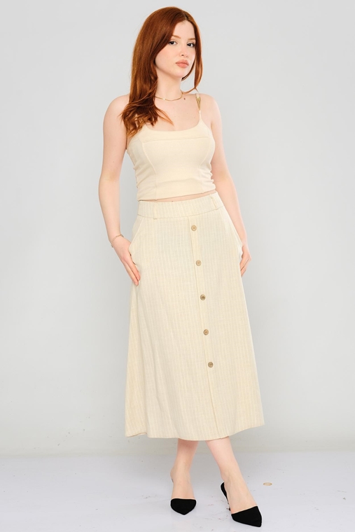 Fimore Casual Skirts Beige