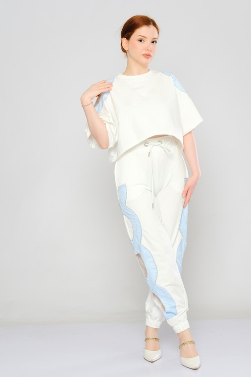 Angelmari ملابس غير رسمية بدلات أبيض اللون البيج