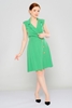 Joymiss Knee Lenght Casual Dresses Fuchsia Green