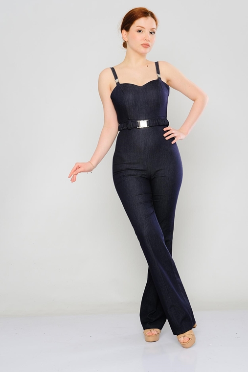 Rissing Star Casual Jumpsuits Blue Navy Sax