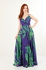 Dans Casual Evening Dresses Green Sax Purple Mint أرجواني