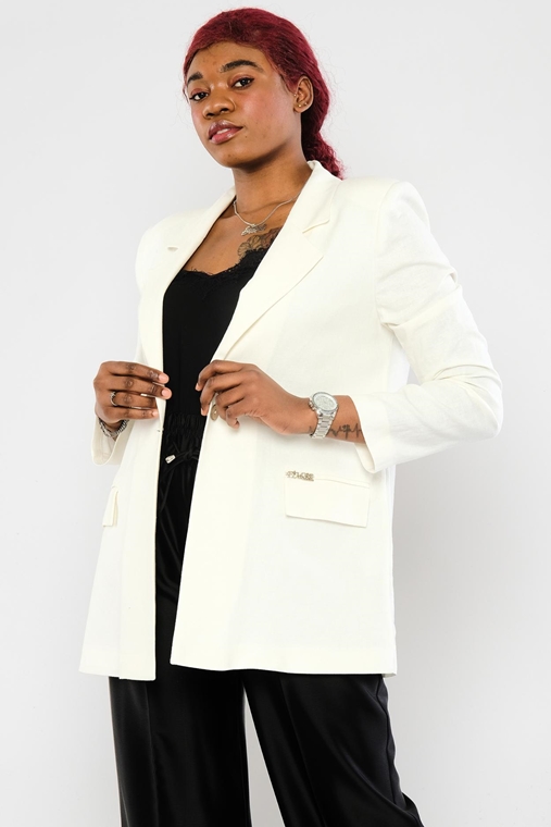 Fimore Günlük Giyim Ceketler Beyaz Bej Turuncu Fıstık