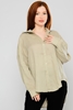 Caren Luis Casual Shirts Blue Beige Ecru Bej