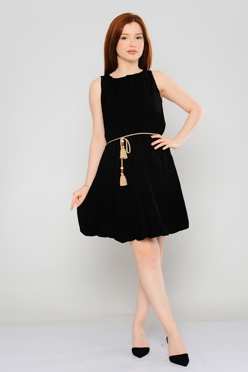 Welike Casual Dresses Black Fuchsia Ecru Khaki