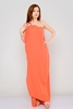 Miarte Maxi Sleevless Casual Dresses البرتقالي