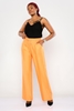 Fimore High Waist Casual Trousers Black Mink indigo Orange