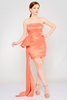 Alinçe Casual Evening Dresses البرتقالي