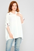 Lila Rose Three Quarter Sleeve Casual Shirts Beige Ecru البيج الرمادي