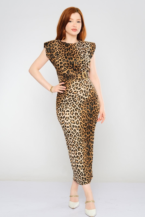 Lila Rose Maxi Casual Dresses Leopard