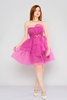 Lila Rose Mini Sleevless Casual Dresses Fuşya