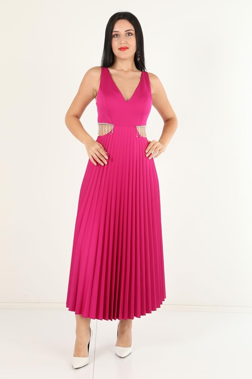 Escoll Night Wear Evening Dresses Black Fuchsia Ecru Sax Olive