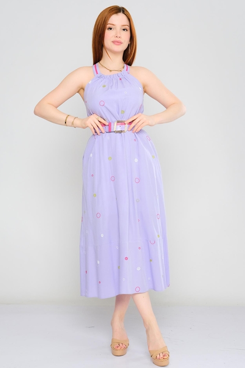 Mac Park Casual Dresses Lilac Fuchsia Stone