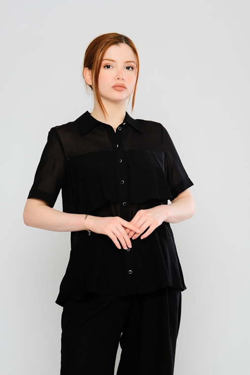 Mac Park Günlük Giyim Gömlekler Siyah Ekru