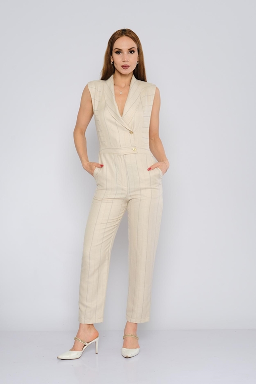Explosion Casual Jumpsuits Beige