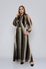 Lila Rose Maxi Long Sleeve Casual Dresses Green Leopar - Bej