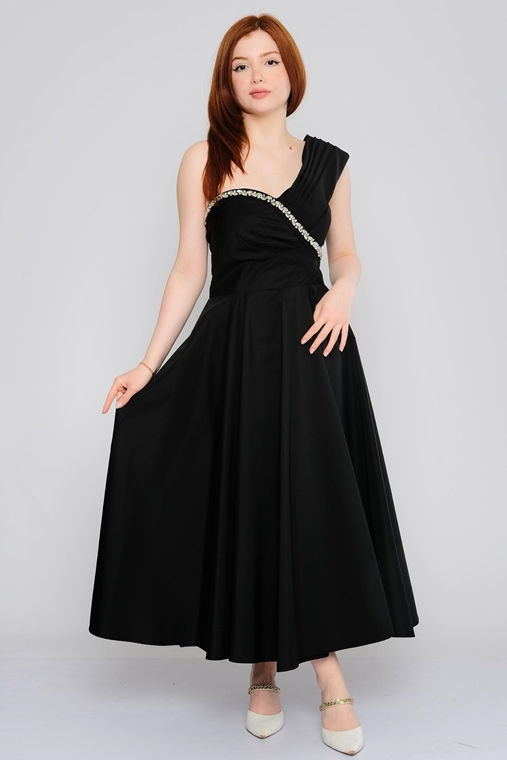 Gygess Night Wear Evening Dresses Black Fuchsia