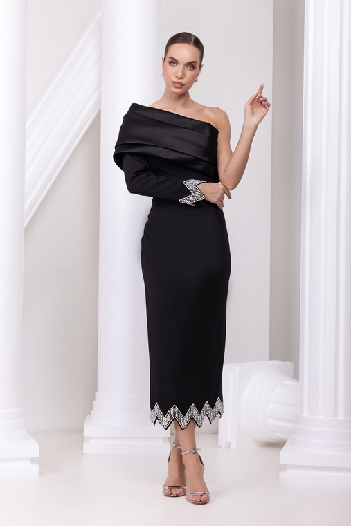 Odrella ночная одежда Вечерние платья черный фуксия карамель