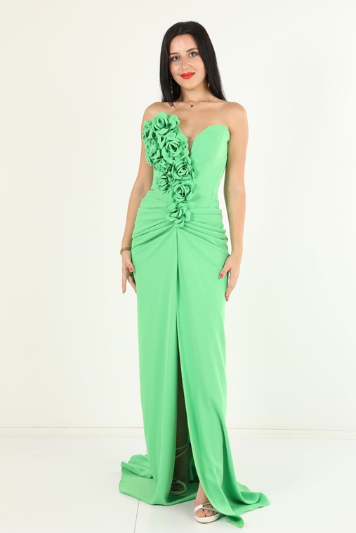 Sesto Senso Night Wear Evening Dresses Green Fuchsia indigo