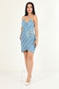 Escoll Night Wear Evening Dresses Ecru indigo İndigo