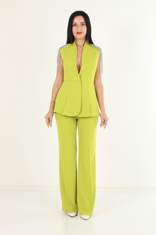 Qne Tu Night Wear Suits Lime