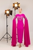 Odrella Night Wear Evening Dresses Black Fuchsia Peanut Fuchsia