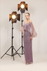 Odrella Night Wear Evening Dresses Beige Mink Khaki Lavender Lavanta