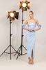 Odrella Night Wear Evening Dresses Baby Blue