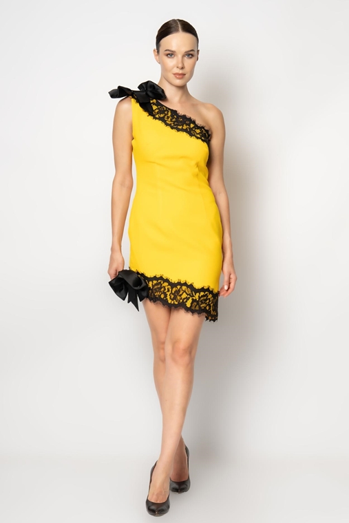 Rengin Night Wear Evening Dresses Yellow Ecru