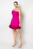 Rengin Night Wear Evening Dresses Black Fuchsia Ecru Fuchsia