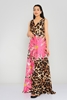 Explosion Maxi Casual Dresses Yellow Fuchsia Purple Fuchsia