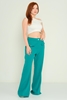 Fimore High Waist Casual Trousers Black White Green Fuchsia indigo Tan зеленый