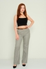 Fimore High Waist Casual Trousers Navy Mink Vizon