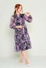 Detective Casual Dresses Green Brown Lilac indigo أرجواني