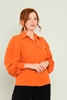 Mees Casual Blouses Black Blue Lilac Orange Cream البرتقالي