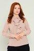 Detective Casual Blouses Black Red Beige Ecru اللون البيج