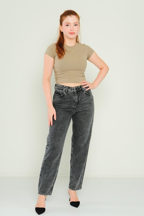 Hit Me Up High Waist Casual Trousers Black