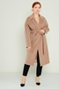 Dolce Bella Knee Lenght Casual Woman Coats Black Camel Mink Stone Brown Light Blue Light Mink