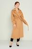 Dolce Bella Knee Lenght Casual Woman Coats Black Camel Mink Stone Camel