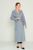 Dolce Bella Knee Lenght Casual Woman Coats Black Grey Camel Stone Khaki Light Brown Light Blue Light Navy-Blue Светло-синий