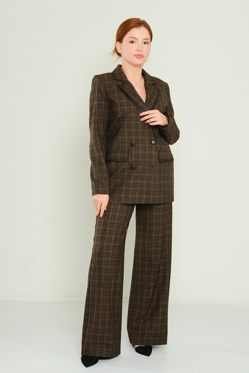 Mac Park Casual Suits Brown Navy Khaki
