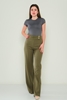 Explosion High Waist Casual Trousers Black Red Khaki Lavender Haki