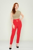 Explosion High Waist Casual Trousers Black Red Khaki Lavender красный