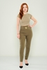 Explosion High Waist Casual Trousers Black Red Khaki Lavender Haki